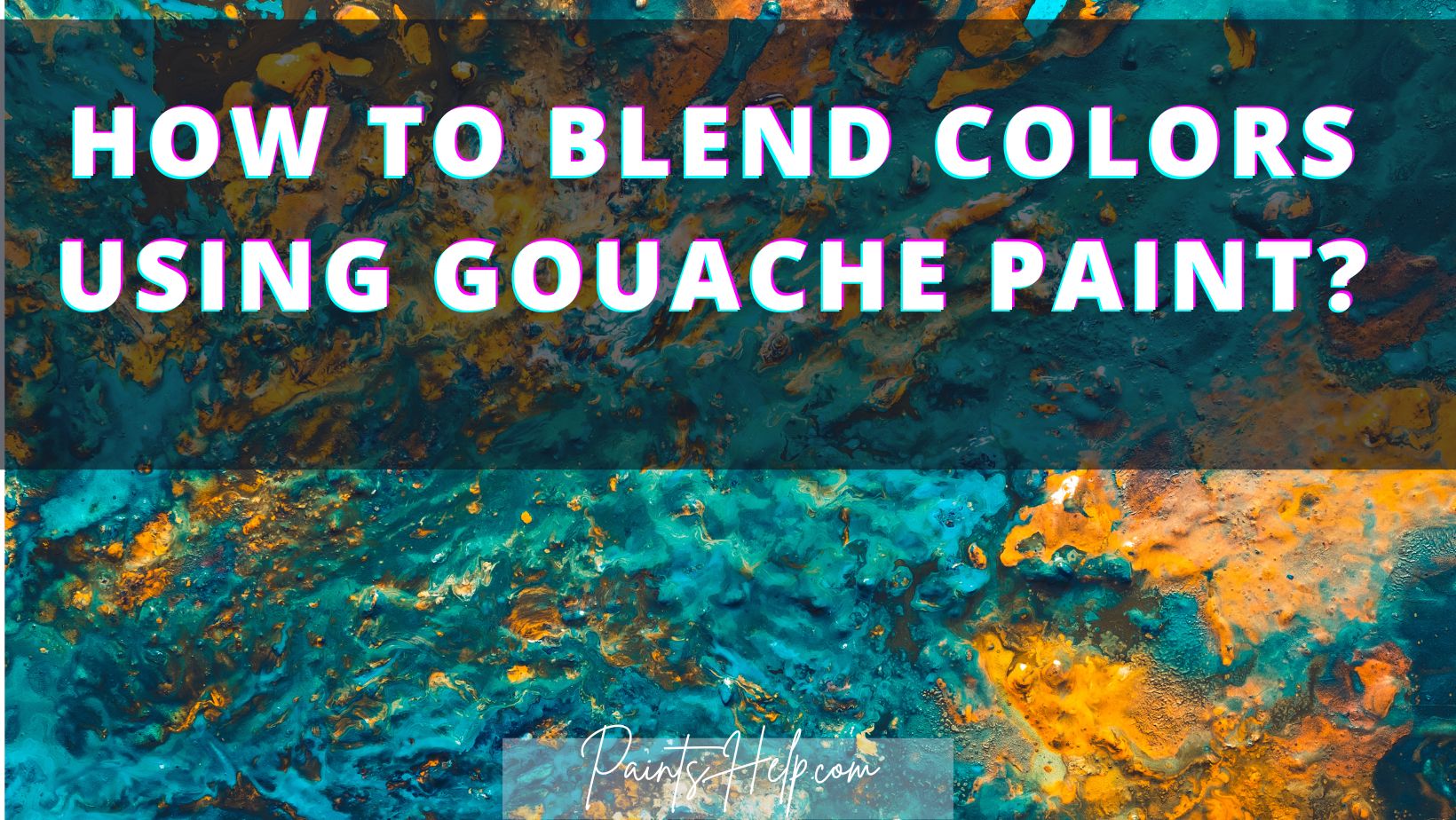 How to blend colors using Gouache Paint